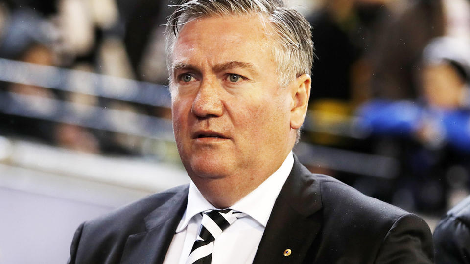 Eddie McGuire, pictured here during a Collingwood game in 2019.