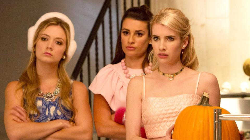 Scream Queens Billie Lourd Lea Michele Emma Roberts