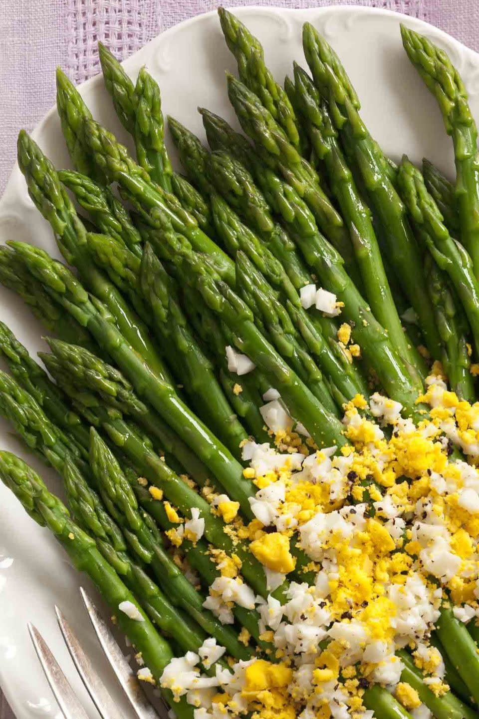 Asparagus with Eggs Mimosa