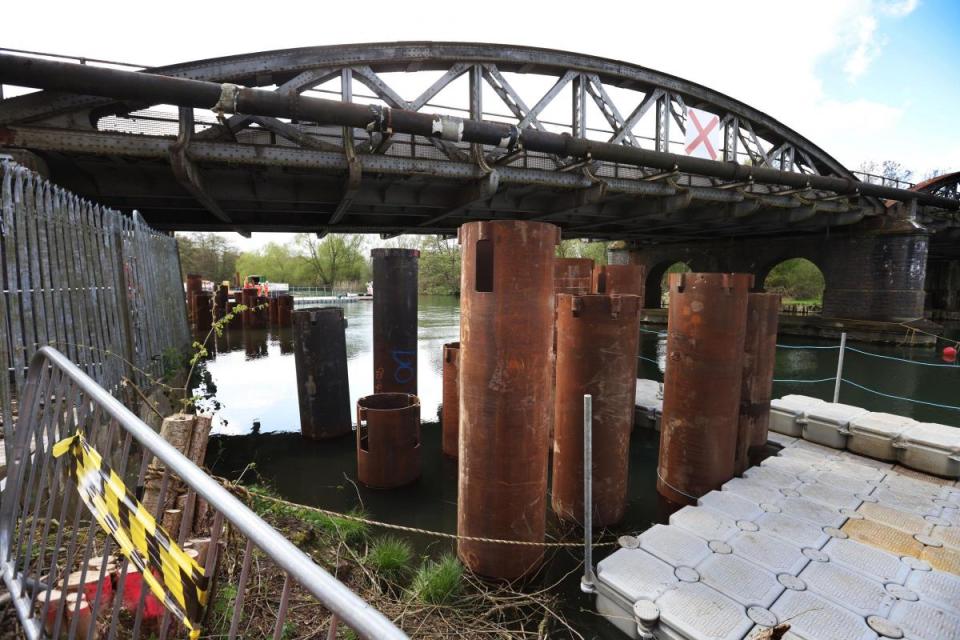 Engineers will completely rebuild the south abutment and the bridge is expected to be operational &lt;i&gt;(Image: Ed Nix)&lt;/i&gt;