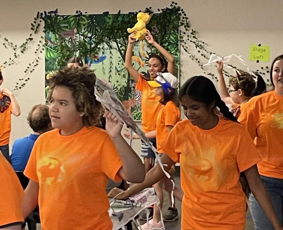 Kids with Disabilities in the Spotlight (KiDS) Camps performed “Lion King” in July at Matthews Playhouse. The camps are designed for children on the autism spectrum or with a cognitive or developmental disability.
