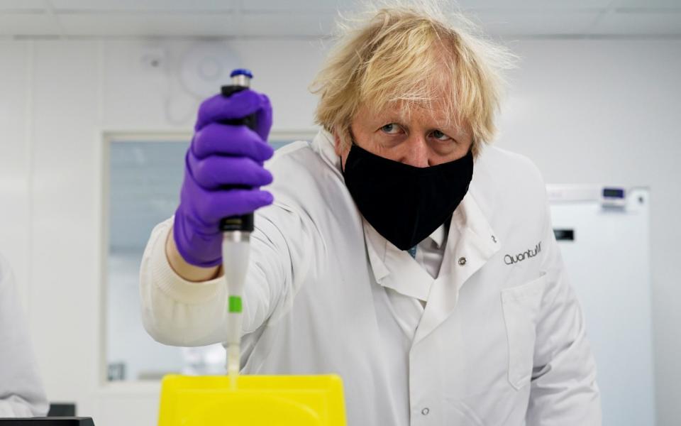 Boris Johnson said vaccines are "a wonderful thing to have - they help protect you, your family, your neighbours" - Reuters