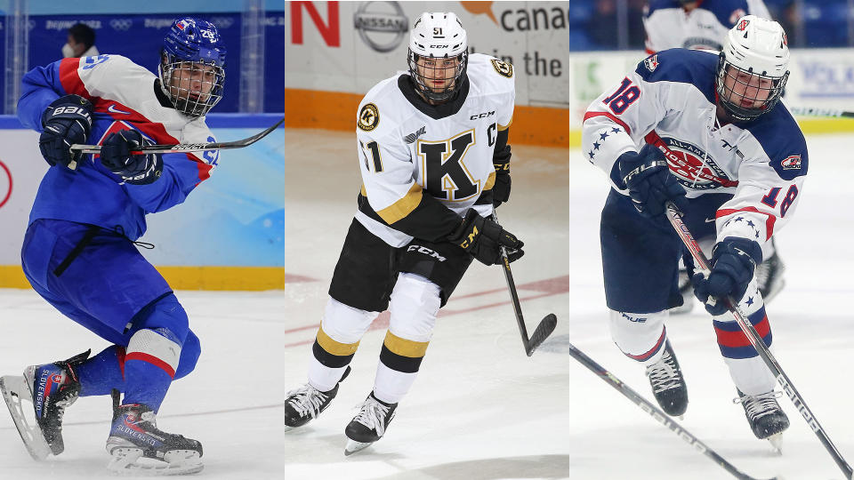 The first round of the 2022 NHL Draft is wide open. (Photos via Getty)