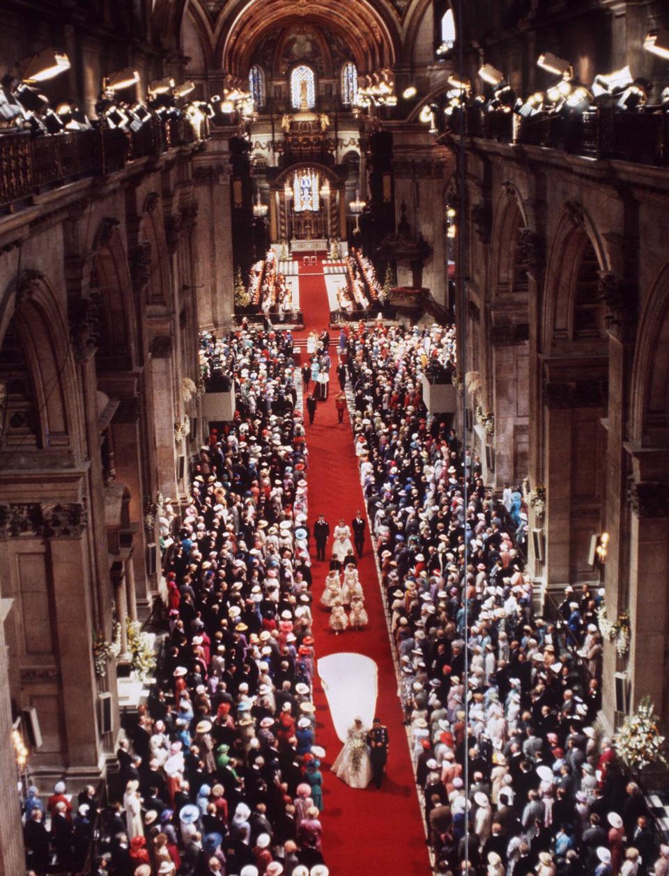 The Wedding Of Prince Charles To Lady Diana Spencer Held At St Paul's Cathedral In London.