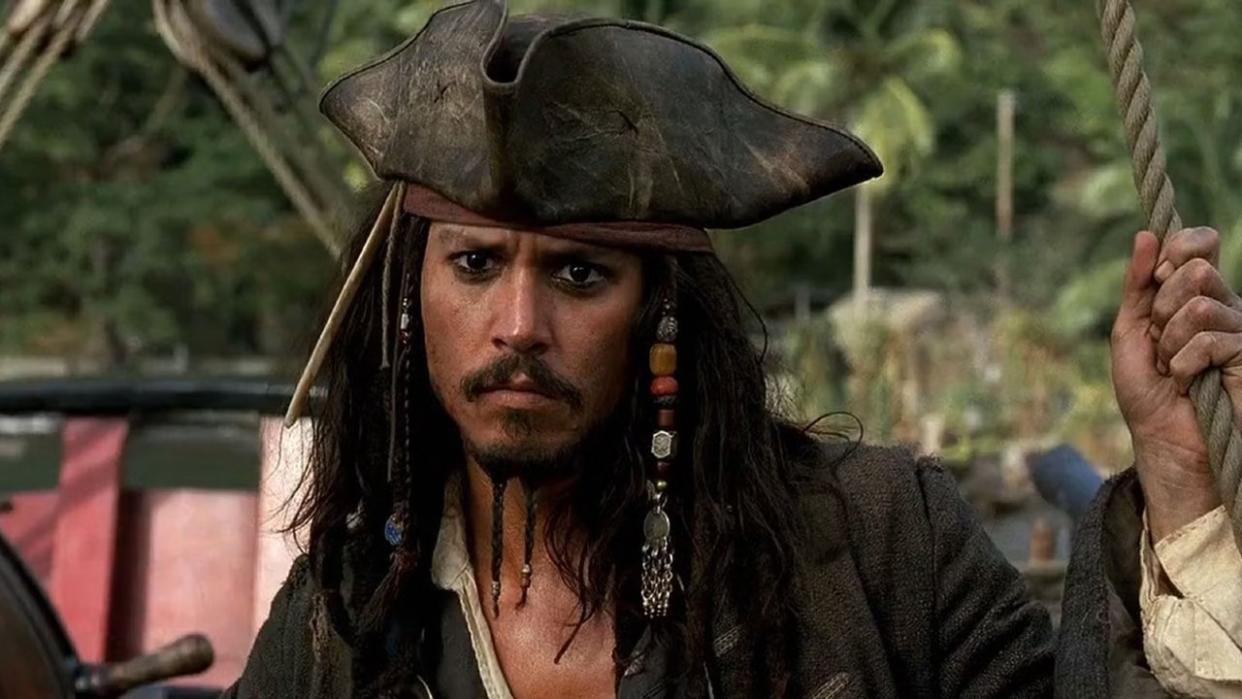  Johnny Depp in Pirates of the Caribbean: The Curse of the Black Pearl 