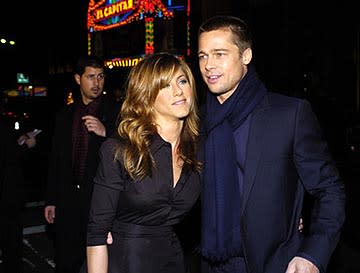 Jennifer Aniston and Brad Pitt at the LA premiere of Universal's Along Came Polly