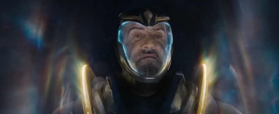 sylvester stallone as stakar ogord in guardians of the galaxy 3
