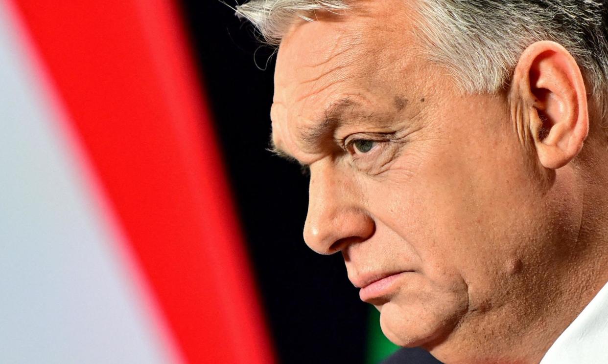 <span>Hungarian prime minister Viktor Orbán. The US ambassador to Hungary, David Pressman, said his country’s behaviour was putting its relationship with America at risk.</span><span>Photograph: Márton Mónus/Reuters</span>