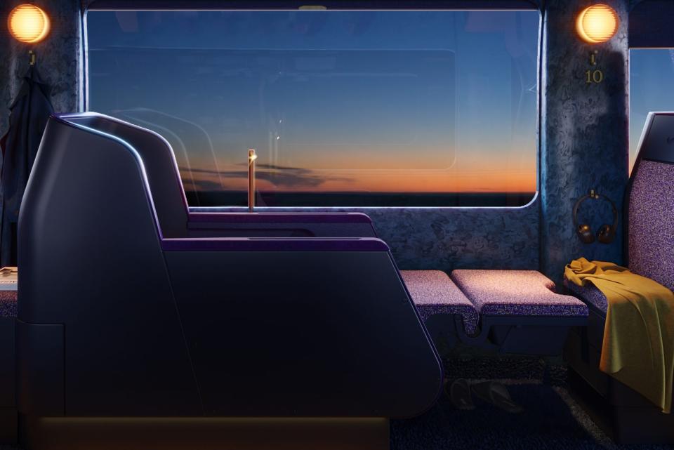 Wie in der First-Class: Das Schweizer Startup Twiliner entwickelt Sitze, in denen man nicht nur sicher, sondern auch komfortabel im Nachtbus reisen kann. - Copyright: Twiliner
