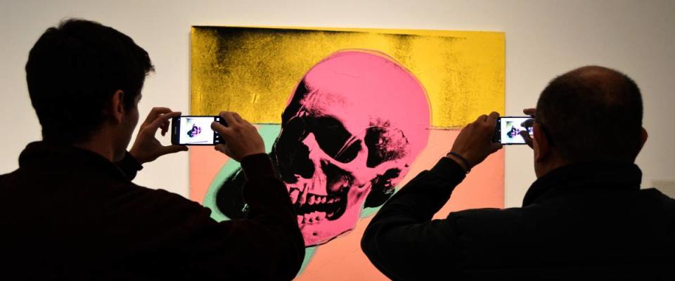 Andy Warhol painting in gallery