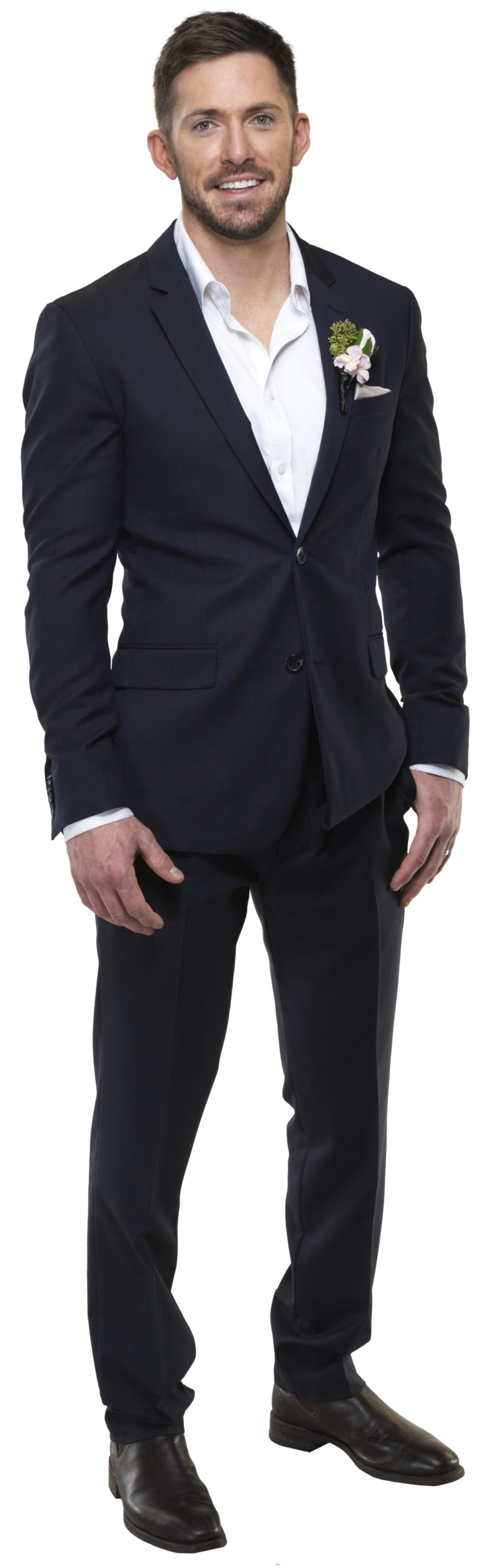 MAFS intruder Rupert in his wedding suit