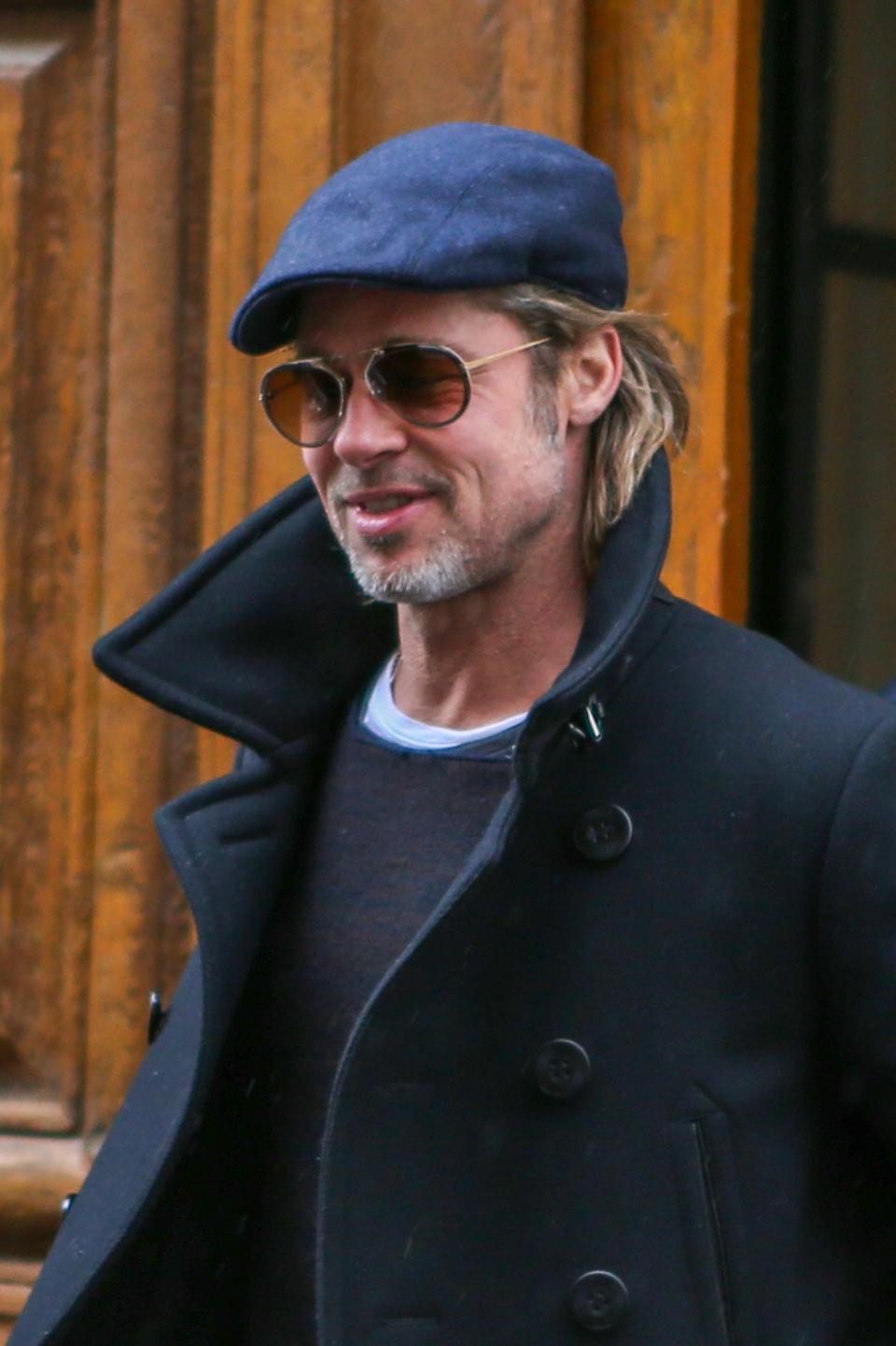 The best thing about rocking longer hair is the easygoing, messy vibe that happens when you layer on a hat, shades, and a jacket with a massive collar. We can’t guarantee you’ll look as cool as Mr. Pitt here, but you’ll definitely be pointing in that general direction.