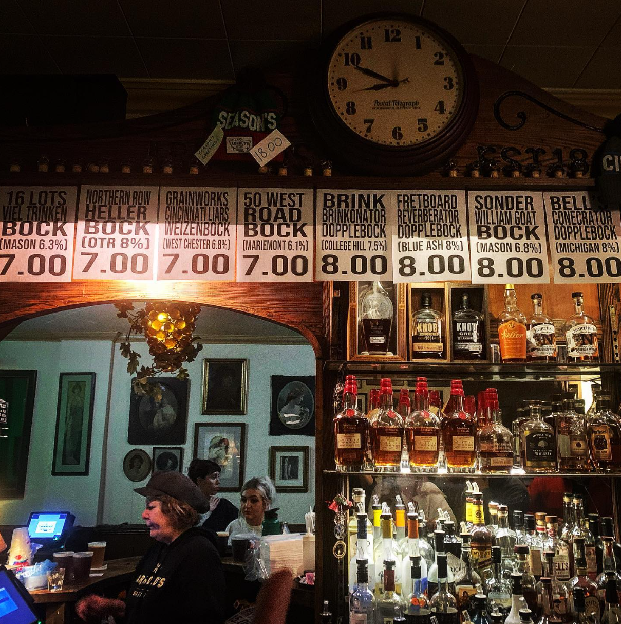 A photo of Arnold's Bar taken during Bockfest 2023.