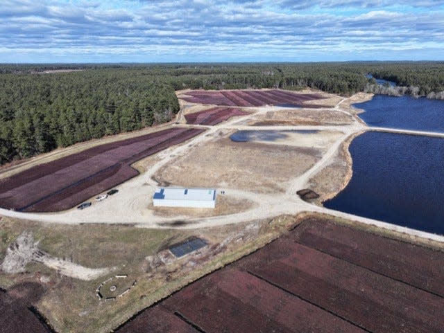 An aerial view of Frogfoot Farm in Wareham affords a view of the home to future gardens created to help supply nutritious food to residents.