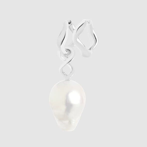 Maria Black white rhodium plated earring set