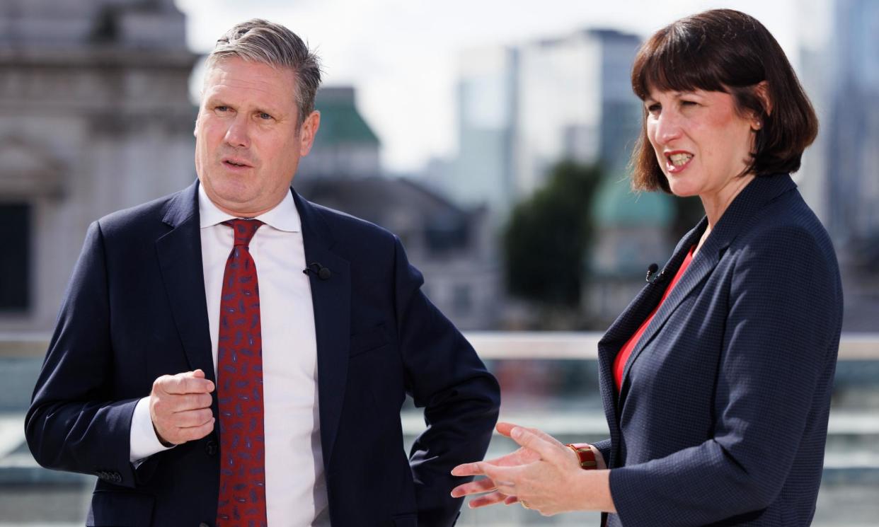 <span>Keir Starmer and Rachel Reeves have shifted Labour to the economic centre while courting big business.</span><span>Photograph: Dan Kitwood/Getty Images</span>