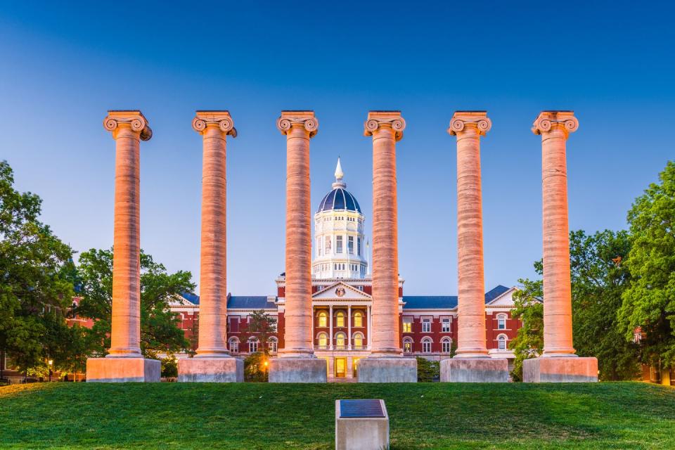 29) University of Missouri (in Columbia, Missouri)