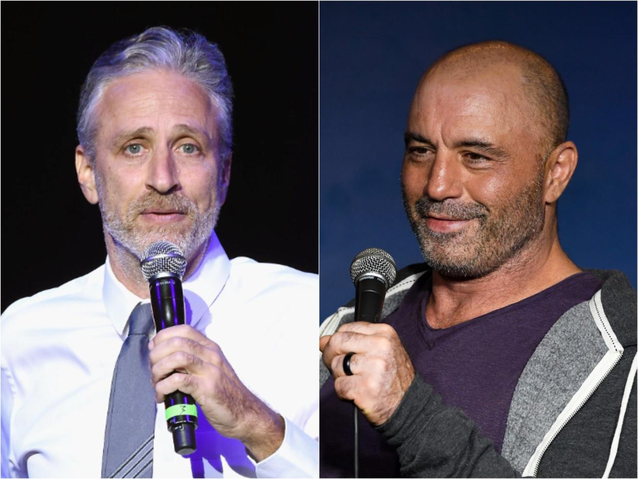 Jon Stewart and Joe Rogan