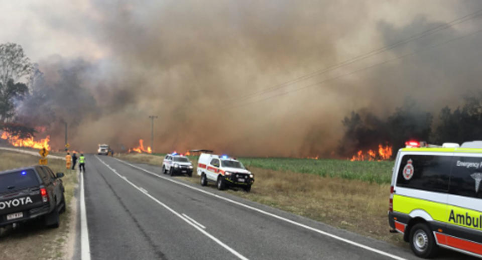 Police warn ‘people will burn to death’ as residents refuse to evacuate. Image: 7 News