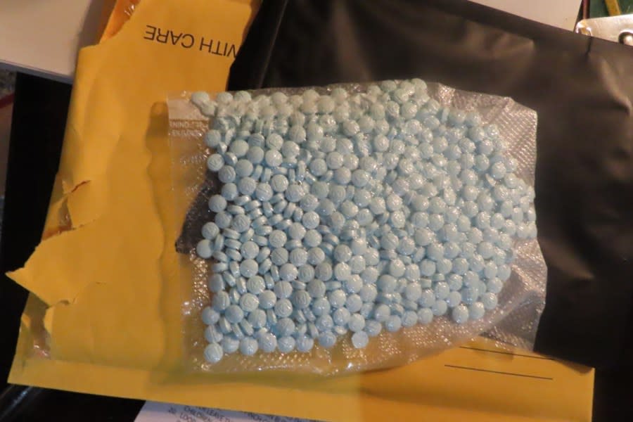Fentanyl pills. Photo provided by the Adams County District Attorney’s Office.