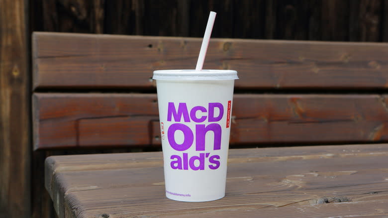 McDonald's soda cup