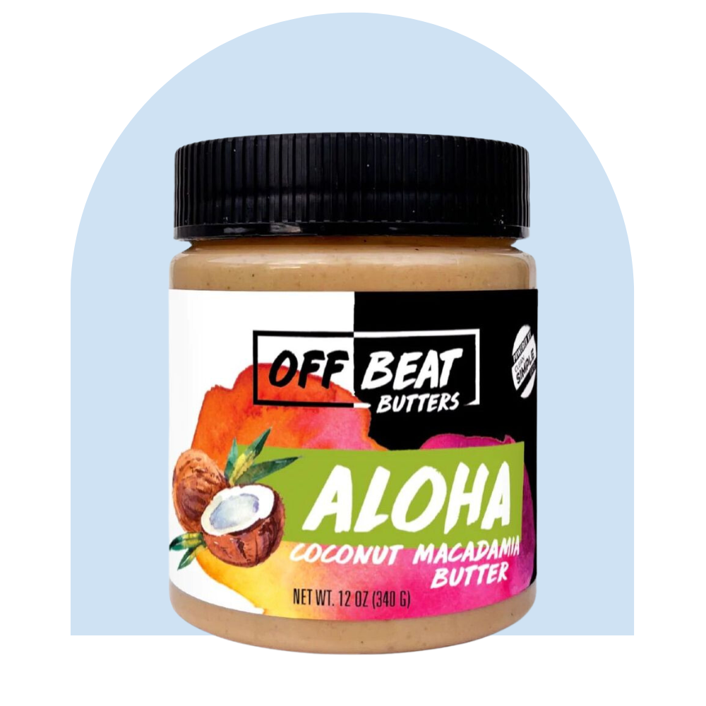 <p><a href="https://cleansimpleeats.com/products/aloha-offbeat-butter" rel="nofollow noopener" target="_blank" data-ylk="slk:Shop Now;elm:context_link;itc:0;sec:content-canvas" class="link rapid-noclick-resp">Shop Now</a></p><p>OffBeat Butter, Aloha Coconut Macadamia Butter</p><p>$10.99</p>