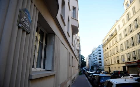 The Paris street where French police discovered a homemade bomb on September 30, 2017 - Credit:  MARTIN BUREAU/AFP