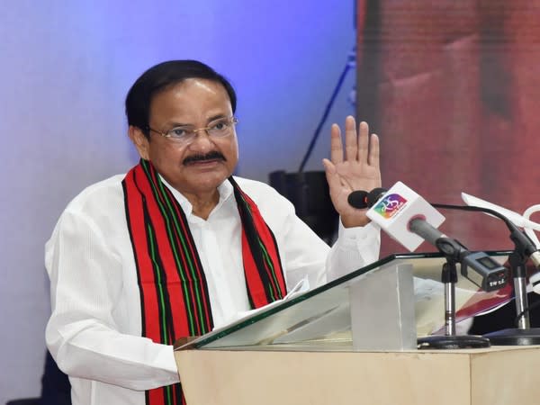 Vice President M Venkaiah Naidu at the event in Meghalaya (Photo/Twiiter/VPSecretariat)