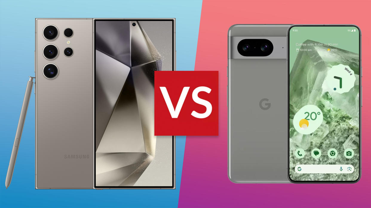  Samsung Galaxy S24 Ultra vs Google Pixel 8 Pro. 