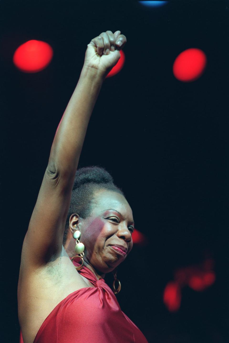 <div class="inline-image__caption"><p>Nina Simone in concert at the Olympia music hall in Paris on Oct. 22, 1991. </p></div> <div class="inline-image__credit">Bertrand Guay/AFP/Getty</div>