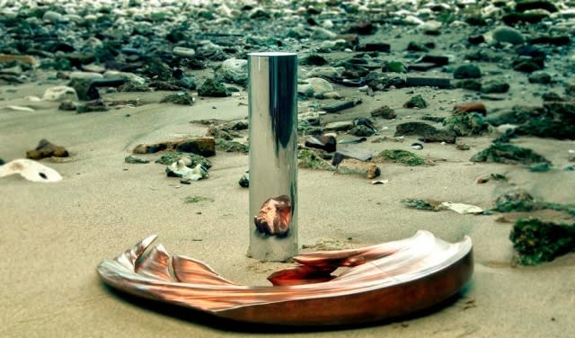 Jonty Hurwitz anamorphic sculptures