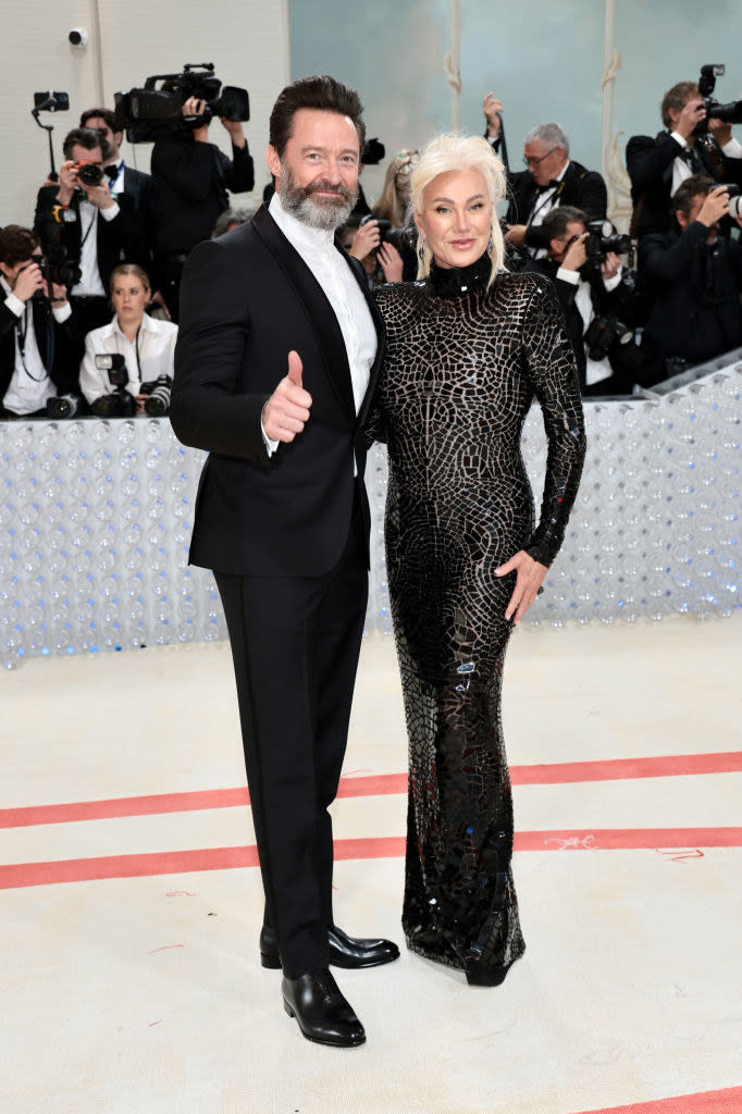 Hugh Jackman and Deborra-Lee Furness on the red carpet