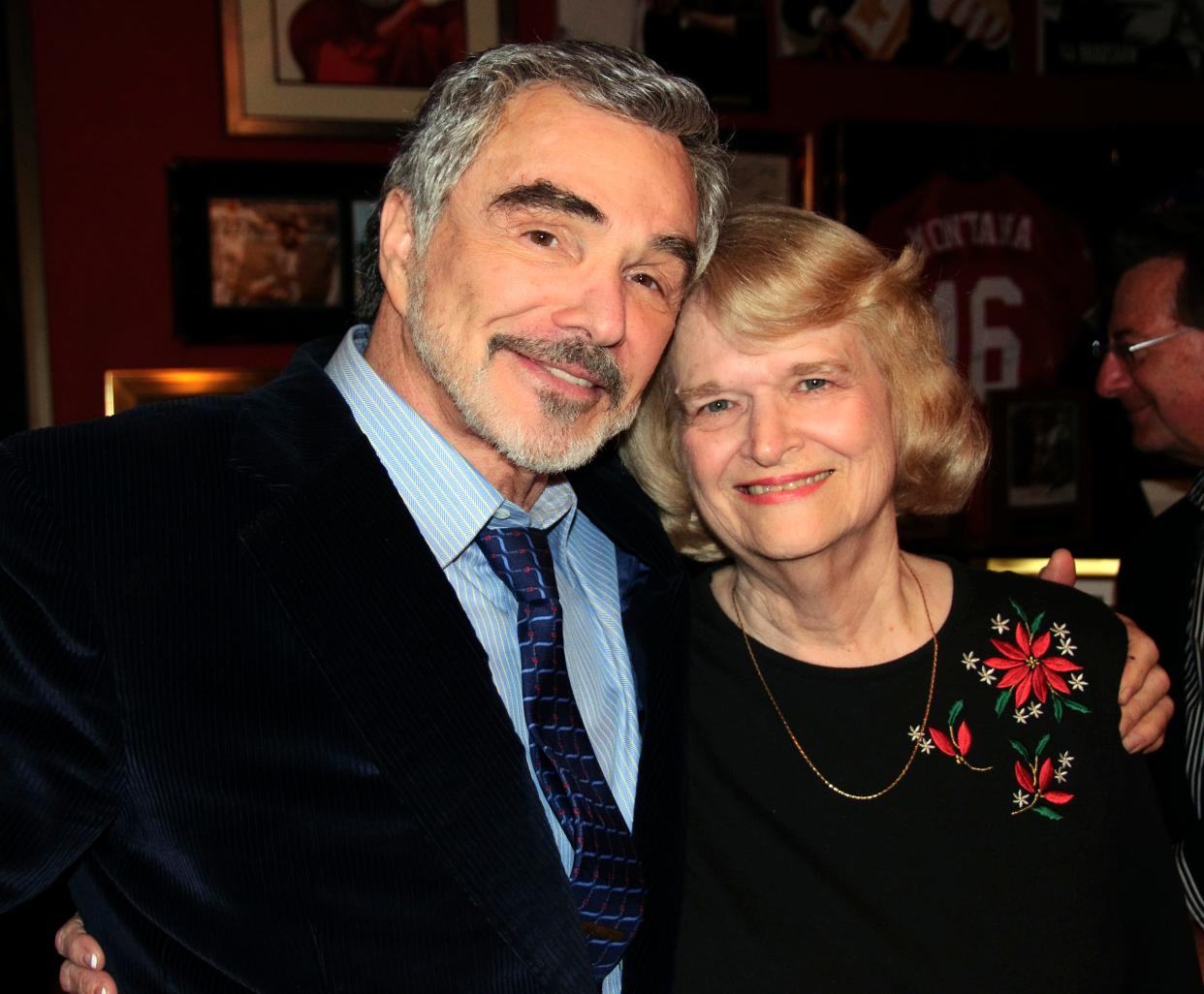 Burt Reynolds and Honey Duncan of Lake Worth in a photo from December, 2009. Duncan is the wife of the late Watson B. Duncan, Reynold's beloved literature teacher at Palm Beach Junior College. The photo was taken at "Barrymore," Reynolds' one-man show at the Burt Reynolds Institute of Film and Theatre Training in Jupiter. Photo Credit: Aaron Wells