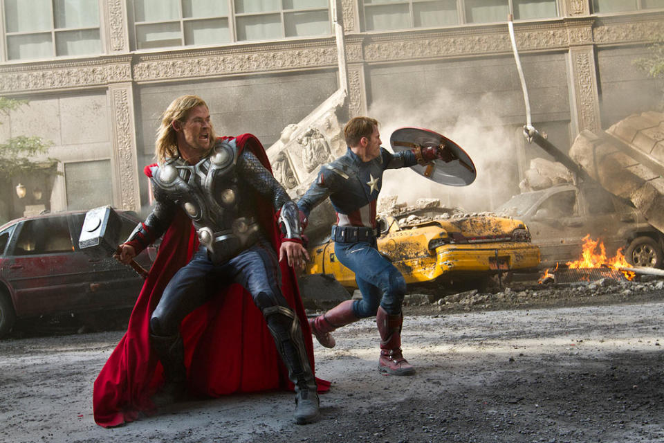 The Avengers 2012 Marvel Chris Hemsworth Chris Evans