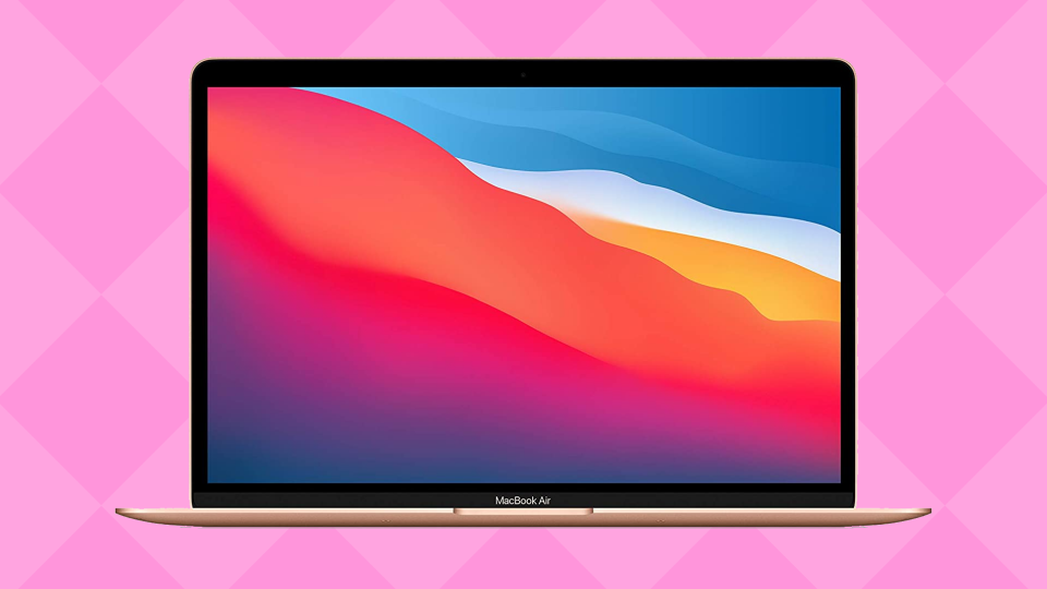 The unprecedentedly low price on this MacBook Air will have you, and your wallet, in the pink. (Photo: Amazon)