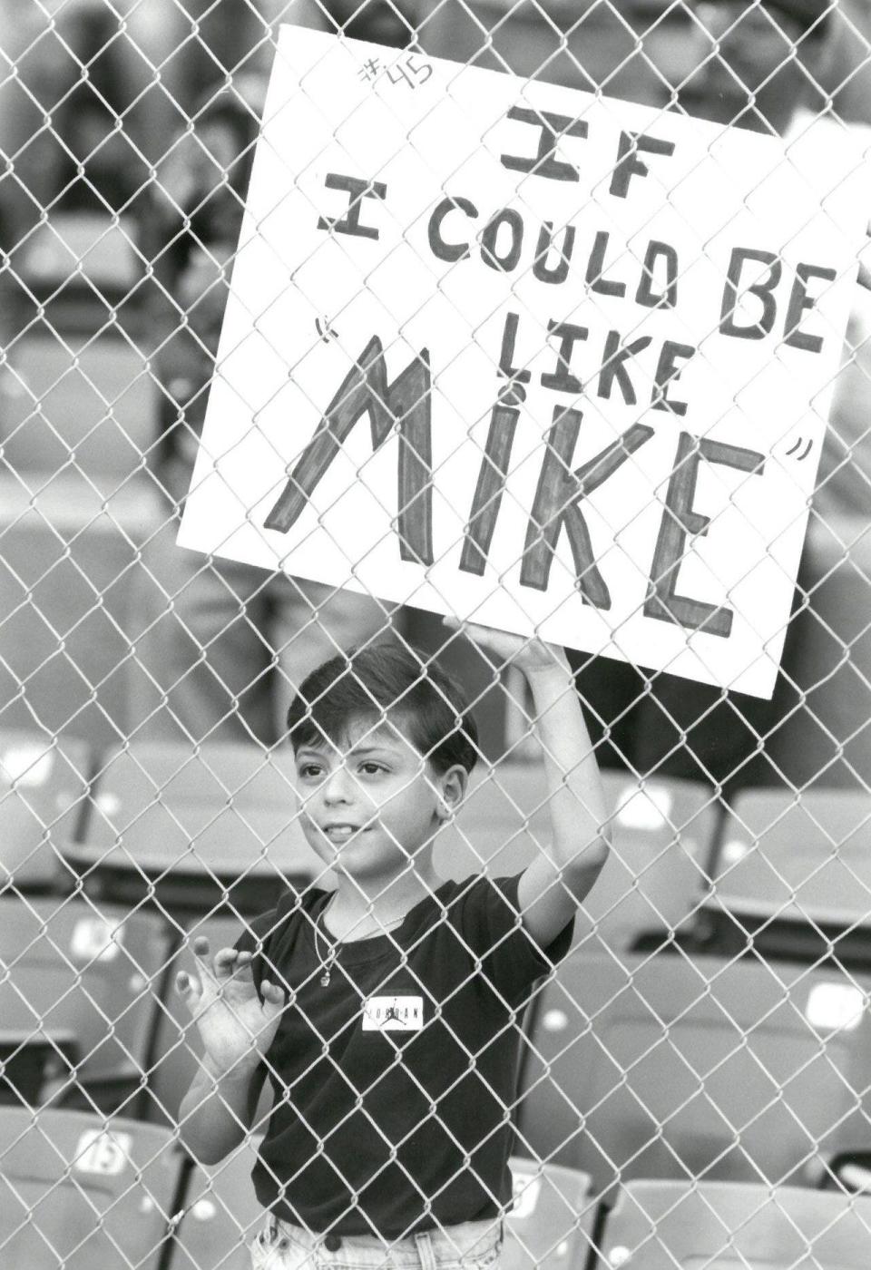 Randy Ray Boggs, 7, was one of a large number of kids at Wolfson Park on May 12, 1994, to see their hero, Michael Jordan, play baseball.