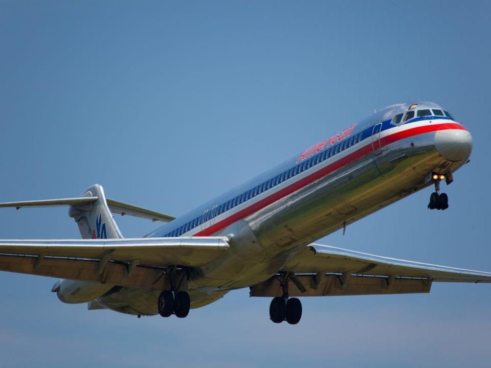 American Airlines MD-80.