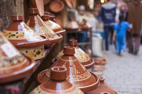 Tagine dishes in Marrakech - Credit: Copyright:CURIOSO.PL/Photographer:MARIUSZ PRUSACZYK