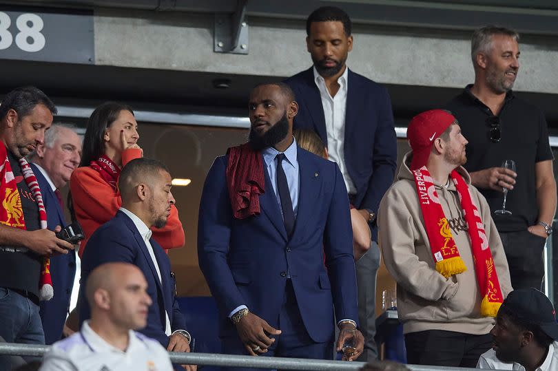 LeBron James regularly attends Liverpool games when it doesn't clash with the NBA season.