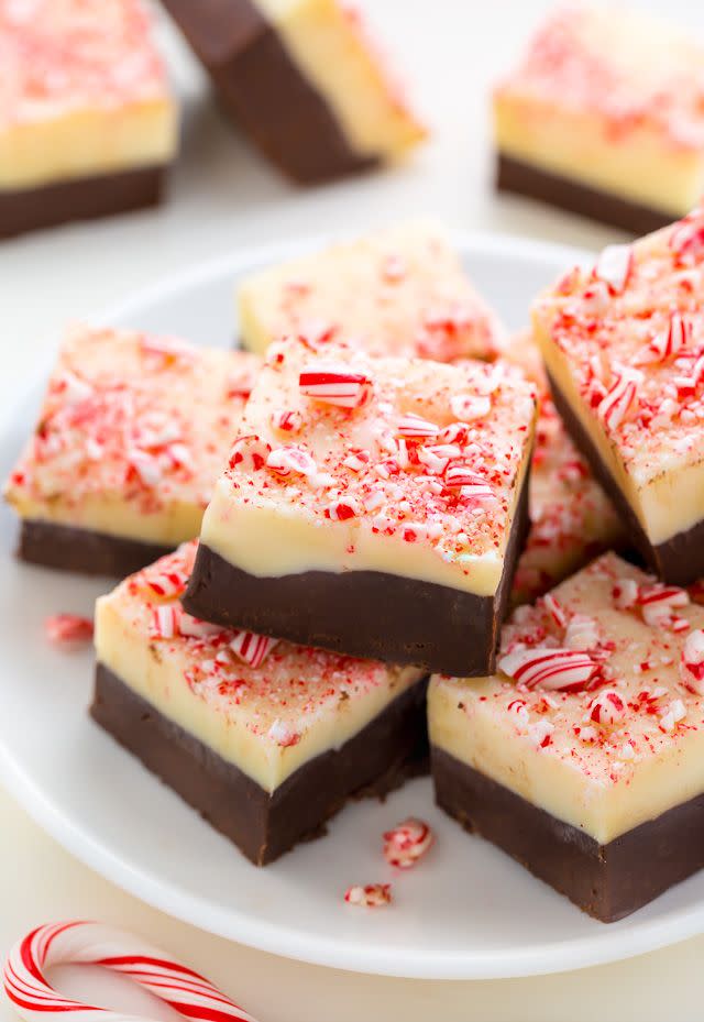 Peppermint Bark Fudge