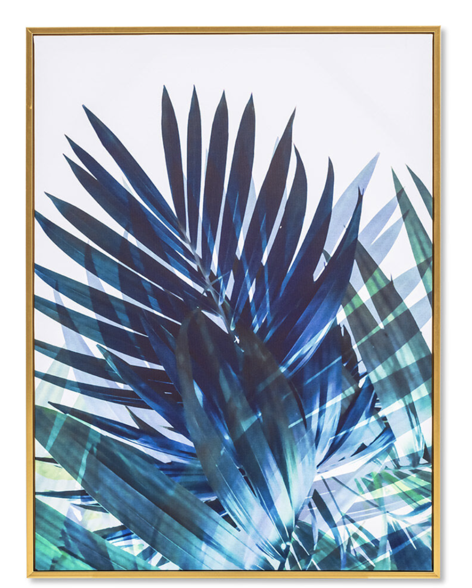 Blue Palms Wall Art