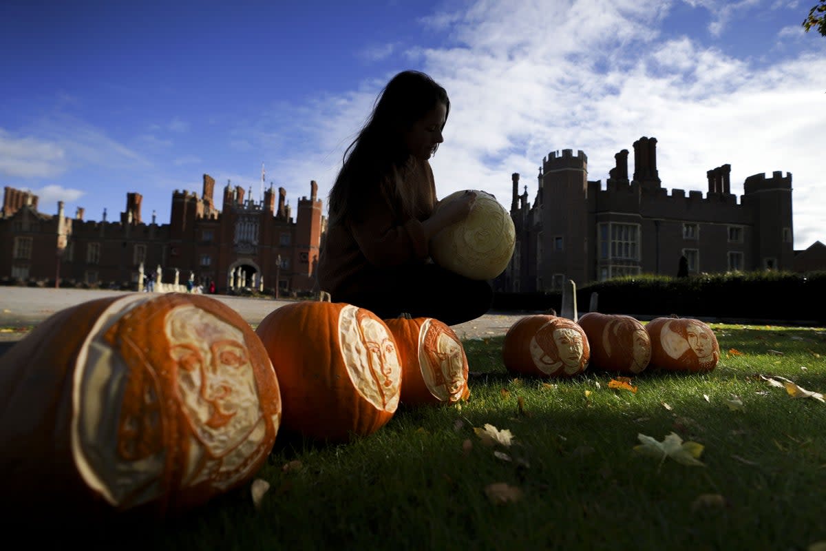 The pumpkins will provide a spooky addition to the palace’s Halloween decorations (Steve Parsons/PA) (Steve Parsons / PA Wire)