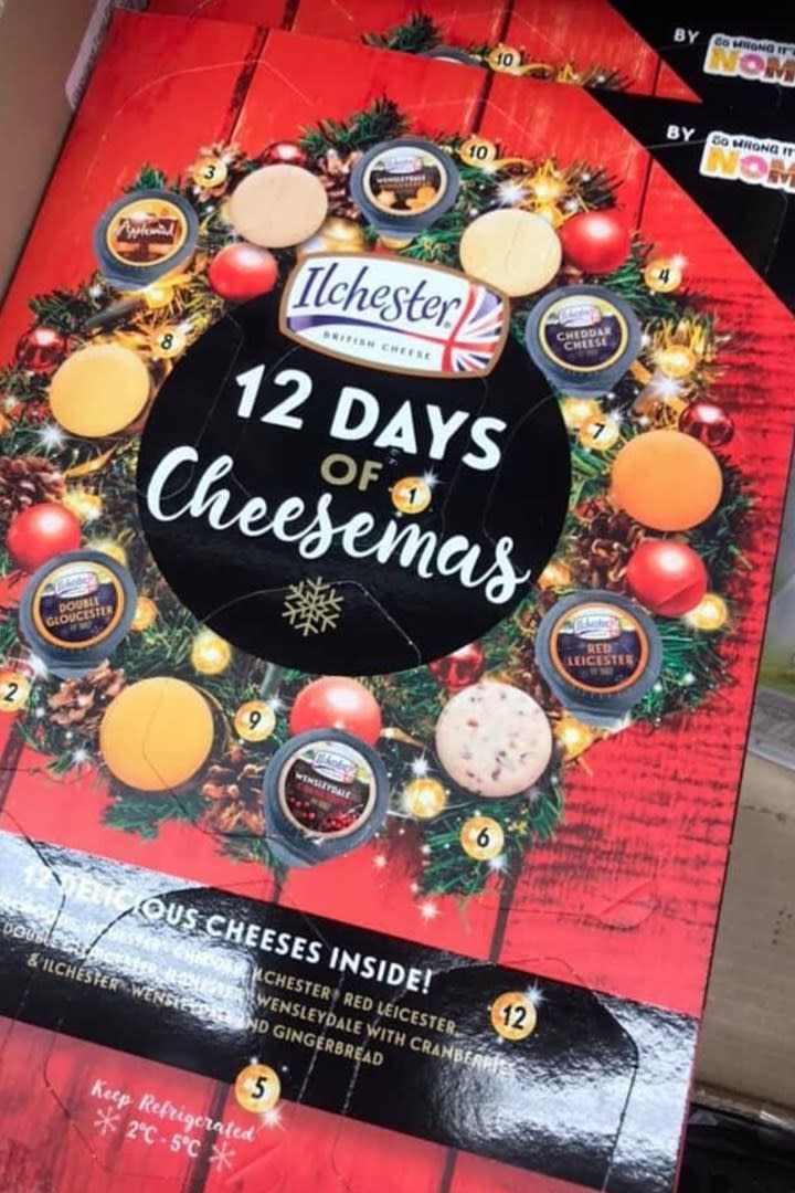 Woolworths' new cheese advent calendar costs just $16. Photo: Facebook.