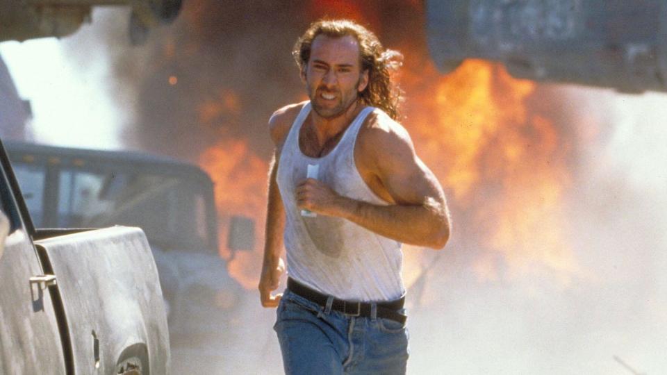 Nicolas Cage became an action hero in the 1990s with movies like Con Air. (Buena Vista/Alamy)