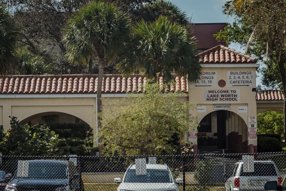 Lake Worth High School at 1701 Lake Worth Road.