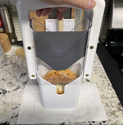 A viral bagel guillotine that's quicker, easier and safer than knives (especially for kids!)