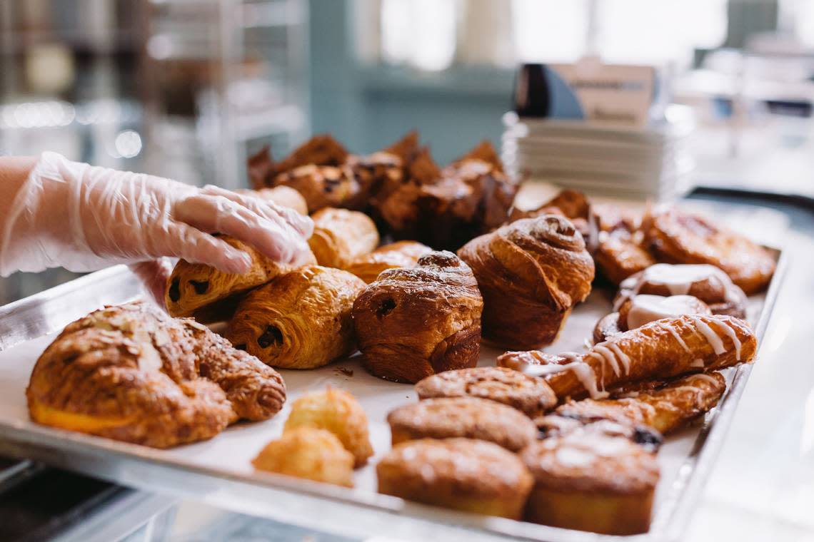 Amelie’s French Bakery is open for takeout and delivery, offering its full range of sandwiches, soups, baked goods and desserts.