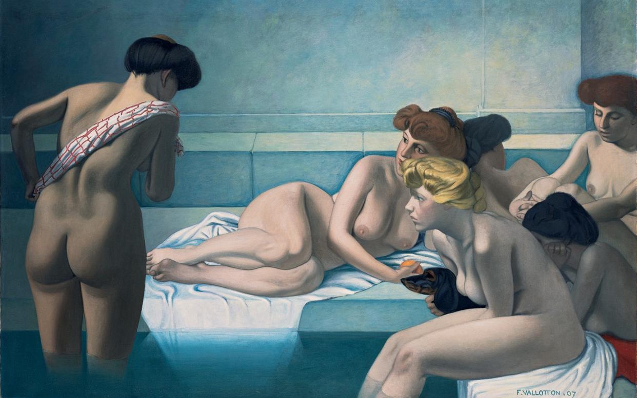 The Turkish Bath, a painting by Felix Edouard Vallotton (1865-1925) - Getty Images