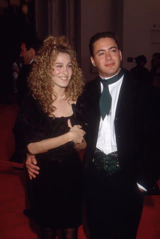 Photo by Darlene Hammond/Hulton Archive/Getty Images Sarah Jessica Parker and Robert Downey Jr. in 1989