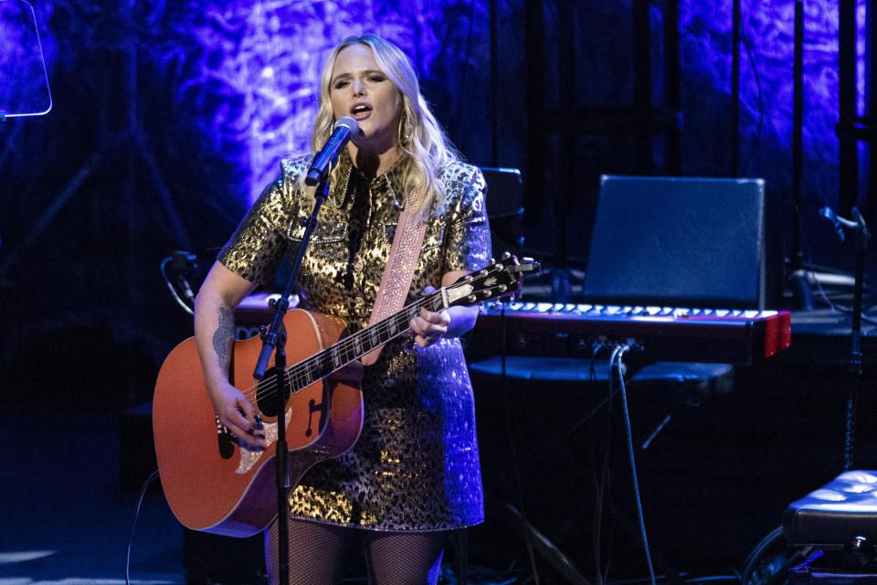 FILE - Miranda Lambert performs during the Country Music Hall of Fame Medallion Ceremony on Sunday, Oct. 16, 2022, at the Country Music Hall of Fame in Nashville, Tenn. Lambert turns 39 on Nov. 10. (Photo by Wade Payne/Invision/AP, File)